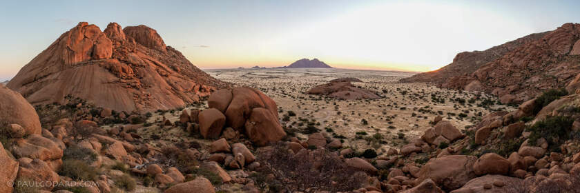 Spitzkoppe at sunset