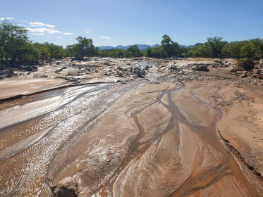 sand & water patterns in riverbed