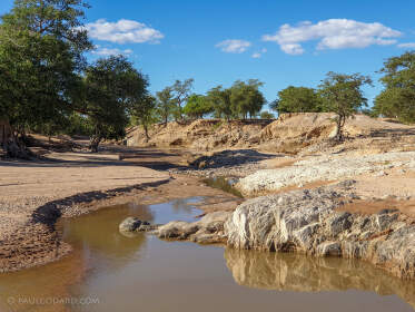 water in riverbed