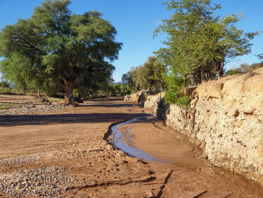 sand & water patterns in riverbed