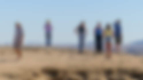 Jojo, Manon, Marc, Marie, Mathou & Paul near moonscape