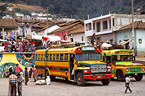 People at bus station