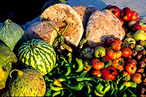 fruits & vegetables from village, detail