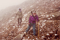 Paul & Petra walking in the mist