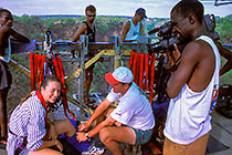 Petra preparing before bungee jump