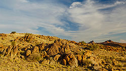 landscape with rocks & clouds