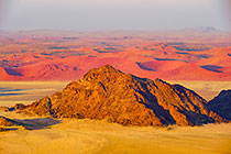 desert from hot air ballon
