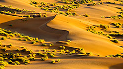 desert from hot air ballon