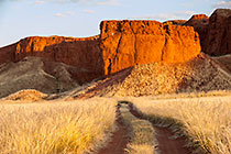 petrified sand dunes at sunrise