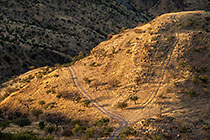 Van Zijl pass mountains at sunrise