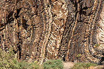 rock formation with layers