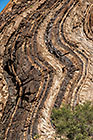 rock formation with layers