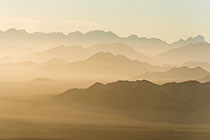 aerial view | mountains at sunrise