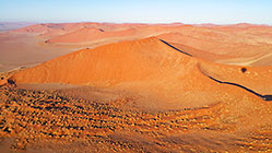 aerial view | red sand dunes