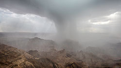 rain storm in the canyon