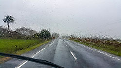 driving under rain
