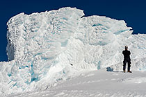 Leon hiking Mt Ruapehu