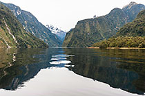 mountains along Doubtful Sound fjord