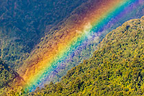 rainbow on mountain