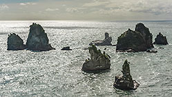 rocks in sea