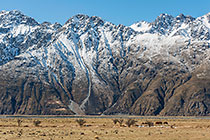 Tasman valley, river & mountains