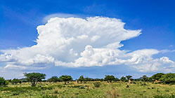 big storm cloud & blue sky