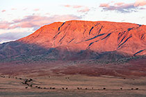 mountain & clouds at sunset