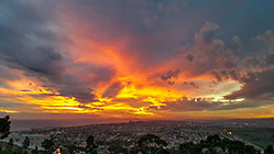 sunset over False Bay