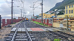 train on rails