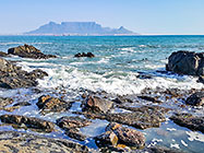 rocky shore & Table mountain
