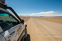 land cruiser on corrugated road