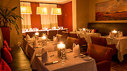 dressed tables inside