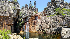 waterfall & pool