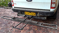 bike bracket on ranger bumper