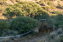 bulldozer making access road to plot