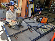Paul welding steel sliding gate