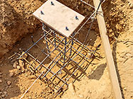 oncrete & steel frames for workshop foundations
