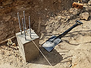 oncrete & steel frames for workshop foundations