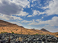 tyres at dump site