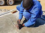 Sedney filling foam in expansion groove