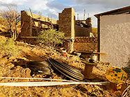 bricklaying studio walls