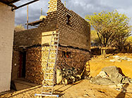 bricklaying studio walls