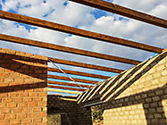 house roof wooden beams
