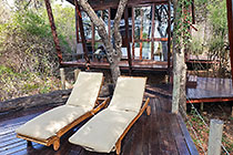 longchairs on deck