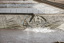 water discharged in bassin