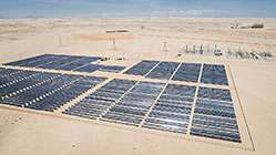 aerial view | 5 Mega Watt solar power plant