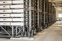 filter units in ultra filtration building