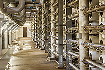 RO membrane units in reverse osmosis building