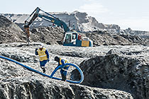 Suctioning Diamondiferous Gravel