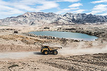 truck carrying diamondiferous gravel
